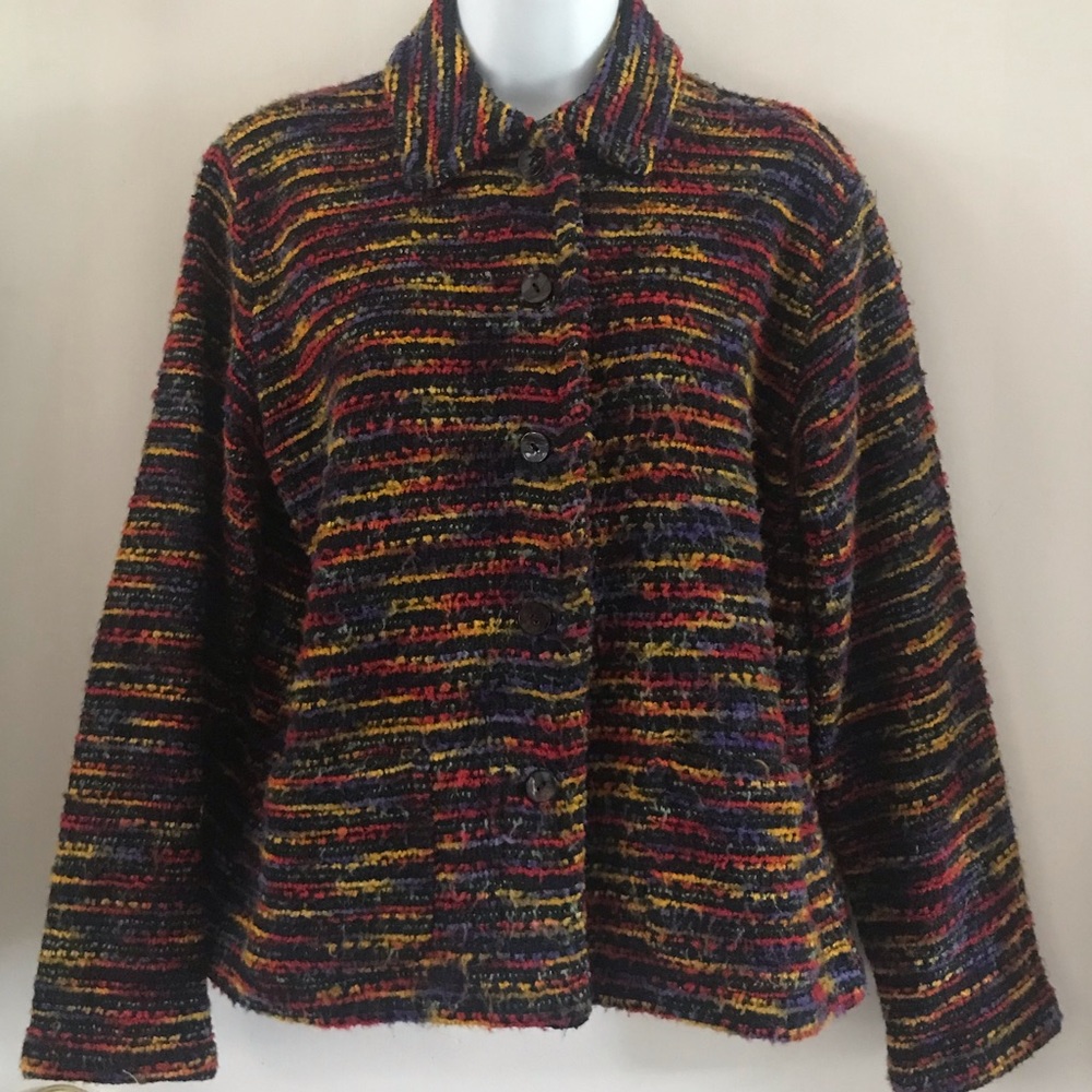 Chico’s Multi-color Jacket Size 1 - Picture 5 of 14